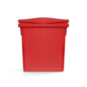Ведро TTS (4л, прямоугольн, полипропилен, красный)