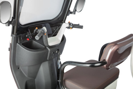 Трицикл электрический Rutrike Gelbert Sarin (48/60V, 1000W, серо-белый)