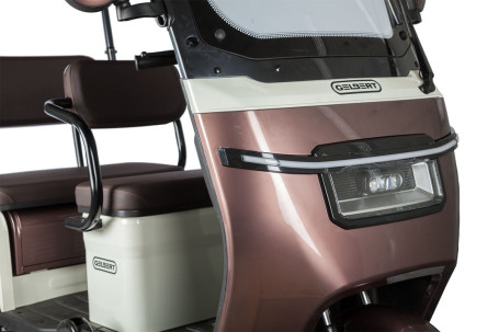 Трицикл электрический Rutrike Gelbert Sarin (48/60V, 1000W, серо-белый)