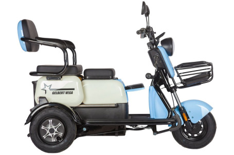 Трицикл электрический Rutrike Gelbert Vega 48V/60V 600Вт (красный)