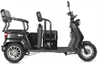 Трицикл электрический Rutrike Топик (черный)