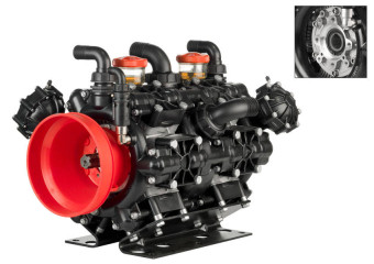 Мембранный насос AR 560 BP TWIN C/F (NBR, 20 бар, 543.2 л/мин, ВОМ 1&quot;⅜-полый вал 32 мм)