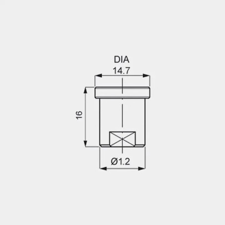 Форсунка 25055 (мундштук Karcher, AISI 416) PNR