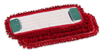 Моп с держателями TTS Microriccio (40х13см, микрофибра, красный)