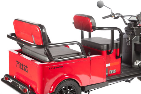 Трицикл электрический Wanshida LC-F200 60V 1000Вт (красный)