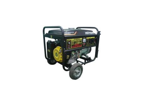 Генератор бензиновый Huter DY6500LX (с колёсами и АКБ)