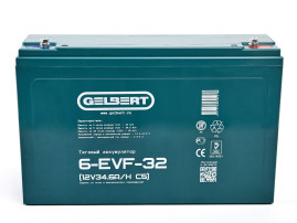 Тяговый аккумулятор Gelbert 6-EVF-32 (12В, 34,6Ач, AGM)