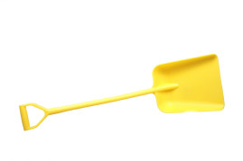 Лопата литая FBK (полипропилен, 330х380х1120 мм, желтый)