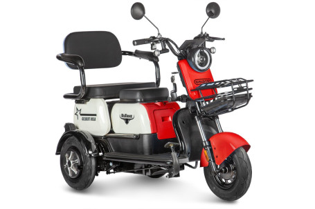 Трицикл электрический Rutrike Gelbert Vega (48/60V, 600W, красный)