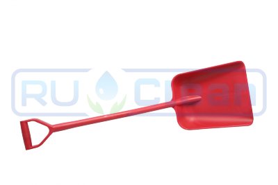 Лопата литая FBK (полипропилен, 330х380х1120 мм, красный)