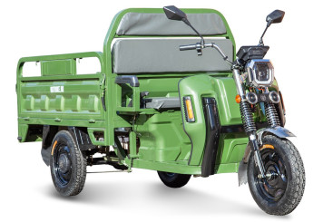 Трицикл электрический Rutrike Маяк 1500 60V1000W (темно-зеленый)