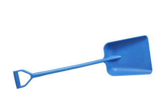 Лопата литая FBK (полипропилен, 330х380х1120 мм, синий)