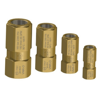 Обратный клапан PA VNR-O (1/2&quot;г-1/2&quot;г, 150бар, 80л/мин, лат)