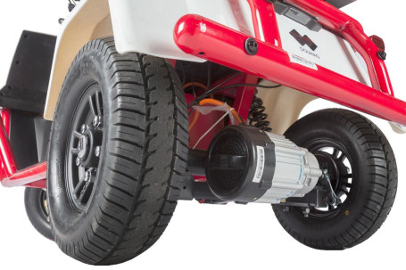 Трицикл электрический Wanshida DOUHAO (60V, 800W, черно-бело-красный) (0000294-3069)