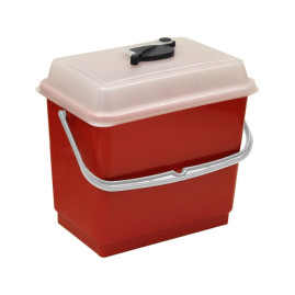 Ведро TTS (4л, для салфеток, красный)