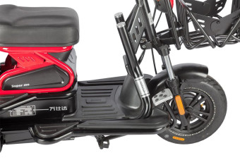 Трицикл электрический Wanshida HOT HATCH (60V, 650W, черно-синий)