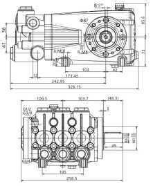 Насос высокого давления TOR DS-4020 (40л/мин, 200бар)