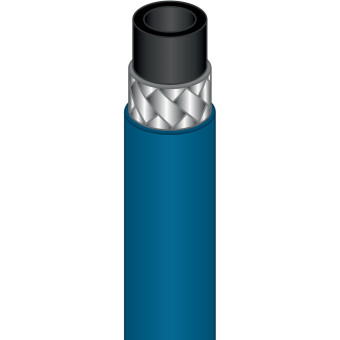 Шланг пищевой AQUAJET (225бар, 1SN, DN06, синий, м.пог.)