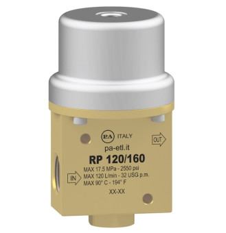 Клапан пневматический PA RP120/160 (160бар, 120л/мин, 3/4&quot;г-3/4&quot;г)