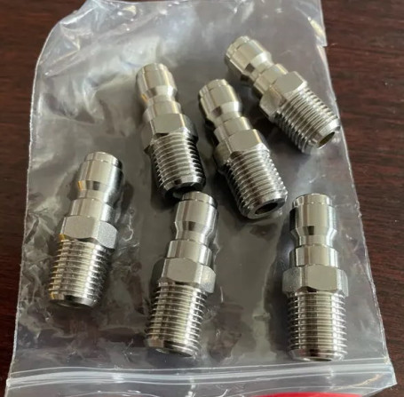 Ниппель брс (1/4ш, 350бар, нерж, DN06) TOR