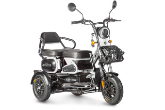 Трицикл электрический Wanshida HOT HATCH (60V, 650W, черно-белый)