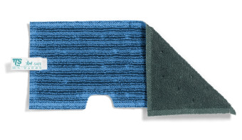 Моп двусторонний TTS Tri Safe-Strip (46х19.5см, полиэстер, синий/т.зеленый)