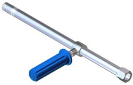 Копье (40см, 1/2"ш-1/2"г, 24бар, нерж, прямое, с ручкой) PA