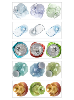 Набор наклеек TTS Verto для маркировки мусора (рис. стекло)