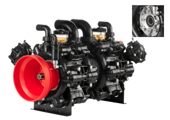 Мембранный насос AR 500 BP TWIN TOP C/F (NBR, 20 бар, 489.4 л/мин, ВОМ 1&quot;⅜-полый вал 32 мм)