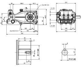 Насос высокого давления HAWK XLT 4217HTIR (1450 об/мин)