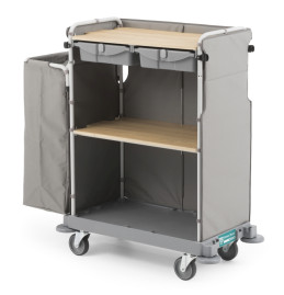 Тележка TTS GREEN HOTEL 870 (3 полки, 2 выдвижных ящика, колеса D150мм)