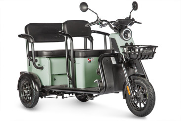 Трицикл электрический Wanshida LC300 (60V, 1000W, зеленый)