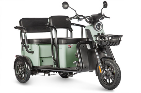 Трицикл электрический Wanshida LC300 (60V, 1000W, зеленый) (0000310-3076)