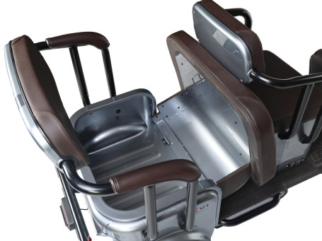 Трицикл электрический Wanshida U1-X 60V 800Вт (серый)