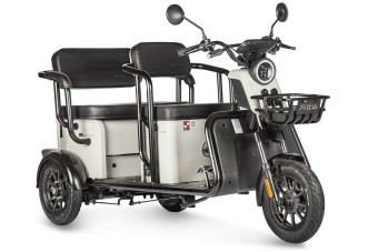 Трицикл электрический Wanshida LC300 (60V, 1000W, серый)