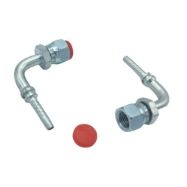 Фитинг высокого давления DKI (DN10, М22х1.5г, 90гр, оцинк) RC