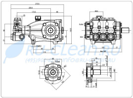 Насос высокого давления HAWK NMT 1520RNFOM (1450 об/мин)