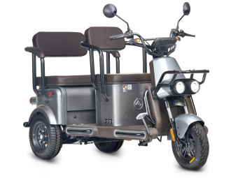 Трицикл электрический Wanshida U1-X 60V 800Вт (белый)