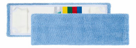 Моп с держателями TTS Microblue (50х16см., микроволокно, для гладких полов, голубой)