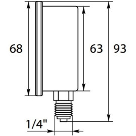 Манометр 0-25 R+M 54890