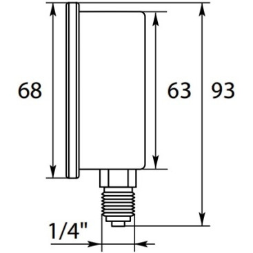 Манометр 0-25 R+M 54890