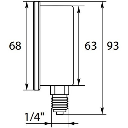 Манометр 0-25 R+M 54890
