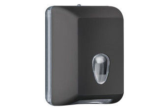 Диспенсер для бумажных полотенец Nofer BLACK (пластик, черный)