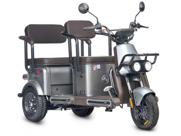 Трицикл электрический Wanshida U1-X 60V 800Вт (коричневый)