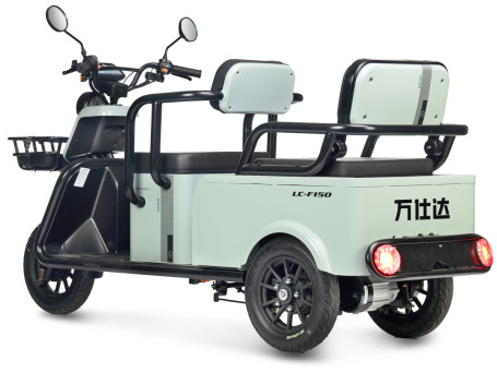 Трицикл электрический Wanshida LC-F150 (60V, 1000W, серый) (0000315-3079)
