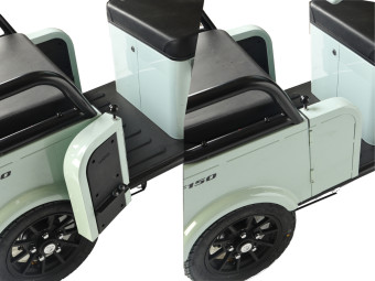 Трицикл электрический Wanshida LC-F150 (60V, 1000W, серый)