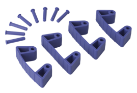 Зажим Vikan (фиолетовый, 4шт)