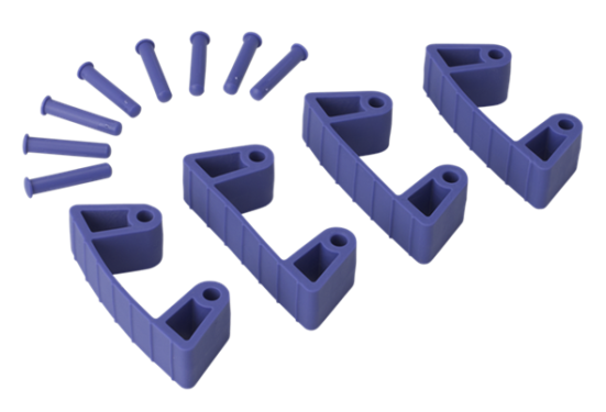 Зажим Vikan (фиолетовый, 4шт)