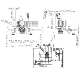 Регулятор давления Bertolini V.R.P.85 (50бар, 180л/мин, манометр)