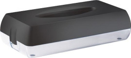 Диспенсер для салфеток Nofer BLACK (пластик, черный)